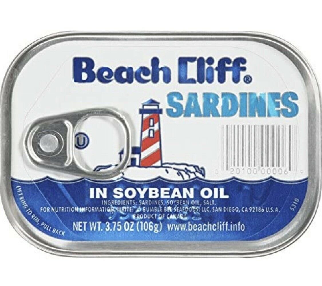 Beach Cliff Sardines in Soybean Oil 3.75 oz Product of Poland