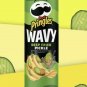 Pringles Deep Fried Pickle Wavy Potato Chips Limited Edition