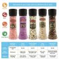 Palermo All Natural Artisan Himalayan Pink Salt Grinder X2 No Additives 12.9 oz
