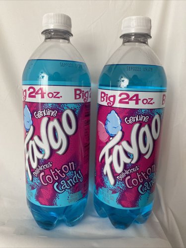 Faygo cotton candy Rare 24 Oz  Bottles Soft Drink