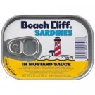 Beach Cliff Sardines In Mustard Sauce High Protein Keto Exp 2/28/23