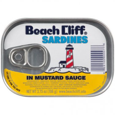 Beach Cliff Sardines In Mustard Sauce High Protein Keto Exp 2/28/23