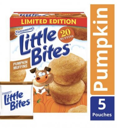 Pumpkin Mini Muffins Entenmann's Little Bites Pumpkin Mini Muffins 20 Count