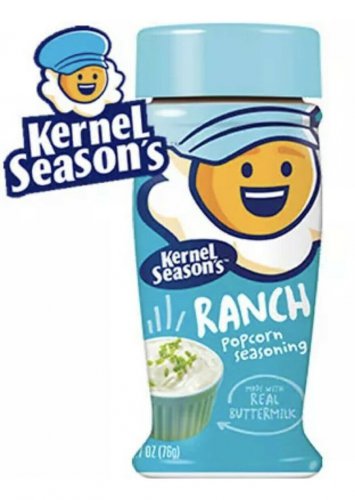 Kernel Season's Ranch Flavored Popcorn Seasoning Kernal Season Salt 2.7oz shaker