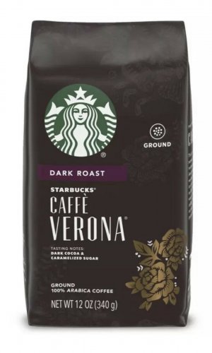 Starbucks Caffe Verona Dark Roast Ground Coffee 12 oz
