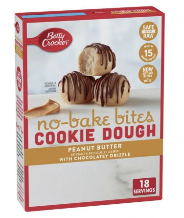 Betty Crocker No-Bake PEANUT BUTTER Cookie Dough Bites 12.2 oz.