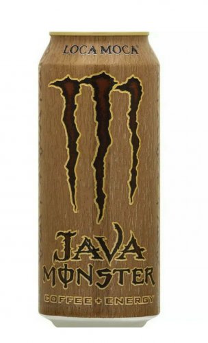 NEW JAVA MONSTER COFFEE + ENERGY LOCA MOCA DRINK 15 FL OZ FULL CAN