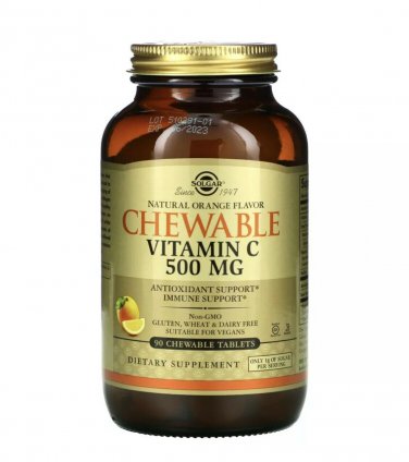 Chewable Vitamin C, Natural Orange, 90 Chewable Tablets