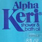 VTG 80’s Alpha Keri Shower and Bath Oil Relieves Softens Dry Skin 8 oz UNUSED