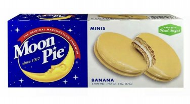Moon Pie Minis BANANA (6 Mini Pies) Original Marshmallow Sandwich