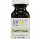 Aura Cacia 100% Pure Essential Oil Peppermint 0.5 oz Liq