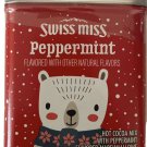 Swiss Miss Peppermint Hot Cocoa Mix Gift X-Mas Tin w/bell & Ribbon 5.52 oz.