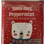 Swiss Miss Peppermint Hot Cocoa Mix Gift X-Mas Tin w/bell & Ribbon 5.52 oz.