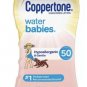 Coppertone 6 oz Water BABIES Sunscreen Lotion Broad Spectrum SPF 50 exp 2022