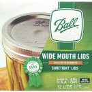 Wide Mouth Jar Lids Ball 12-count Canning Lids Suretight Lids