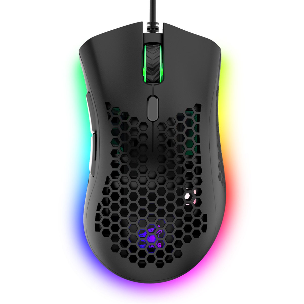 Freewolf M7 Gaming Mouse Wired 12000DPI RGB Backlight Computer Mouse ...