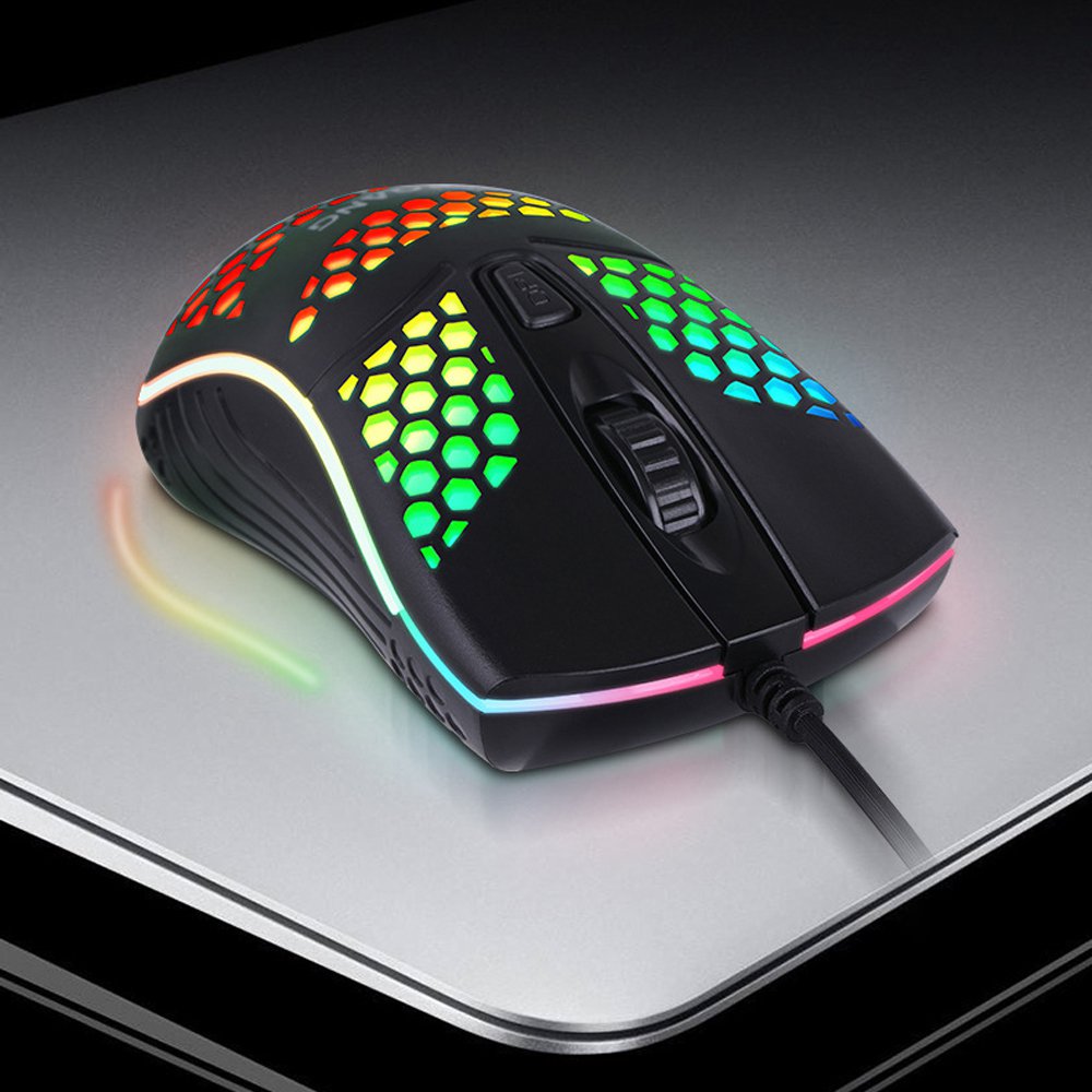 JM-G102 Wired Game Mouse RGB 1600DPI Gaming Mouse USB Wired Gamer Mice ...