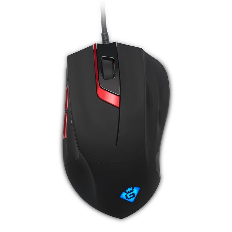 Rocketek 4000 DPI 8 Buttons USB Wired Backlight Programmable Gaming Optical Mouse with Ergonomic for