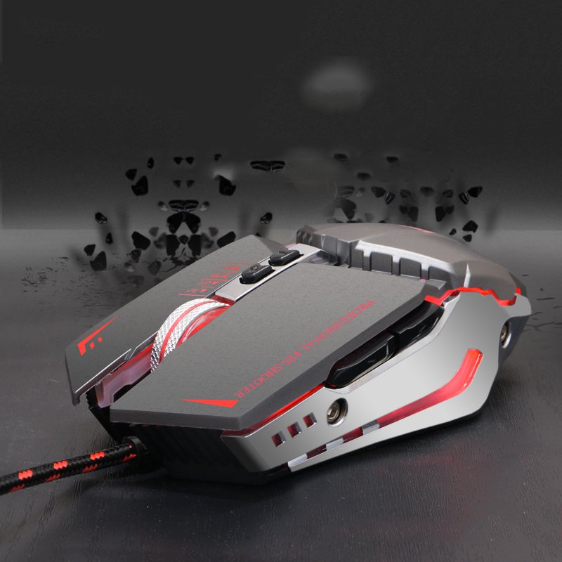 Shipadoo X5 Wired Mechanical Gaming Mouse USB RGB 1000-4000DPI 7 ...