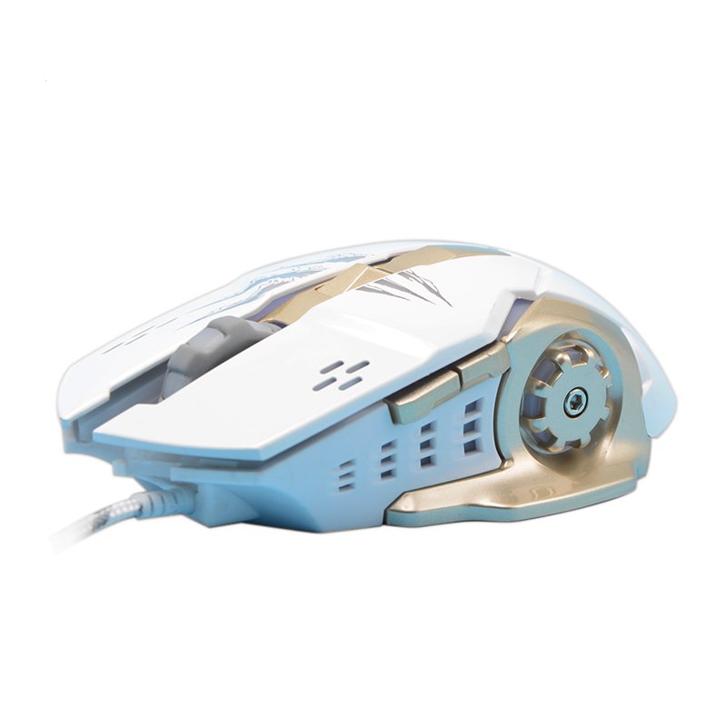 APEDRA A8 3200DPI 6 Buttons 4 Colors LED Optical USB Wired Mouse Gaming ...