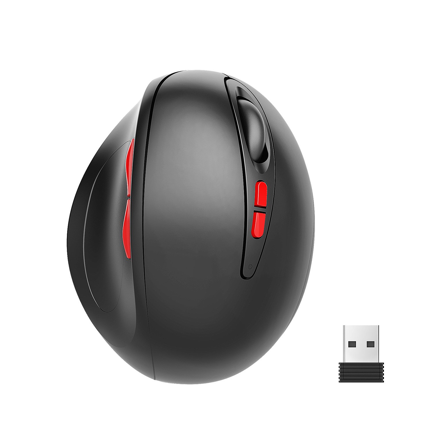 2400DPI 2.4GHz Wireless Adjustable 4 Buttons Ergonomic Optical Mouse