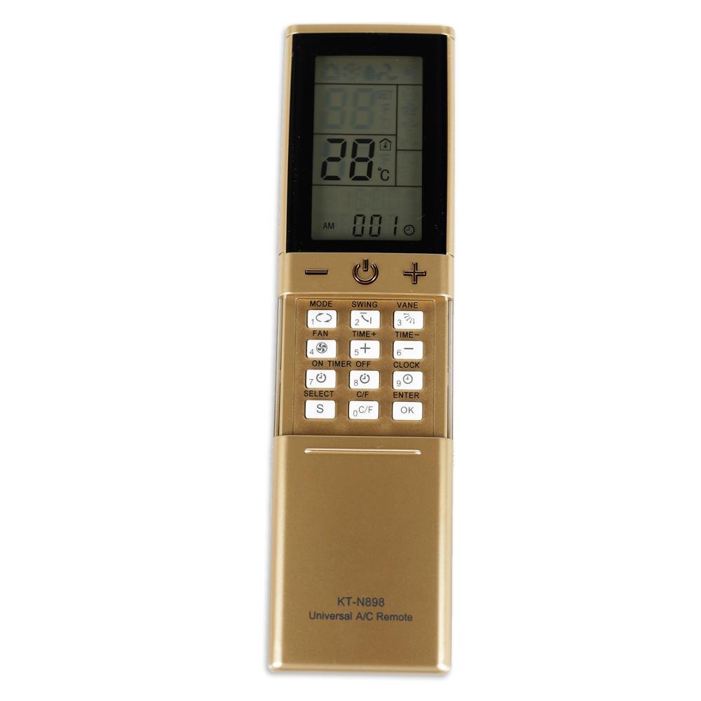 QUNDA Air Conditioner Remote Control KT-N898 Support for Manual and Automatic Settings with LED Disp