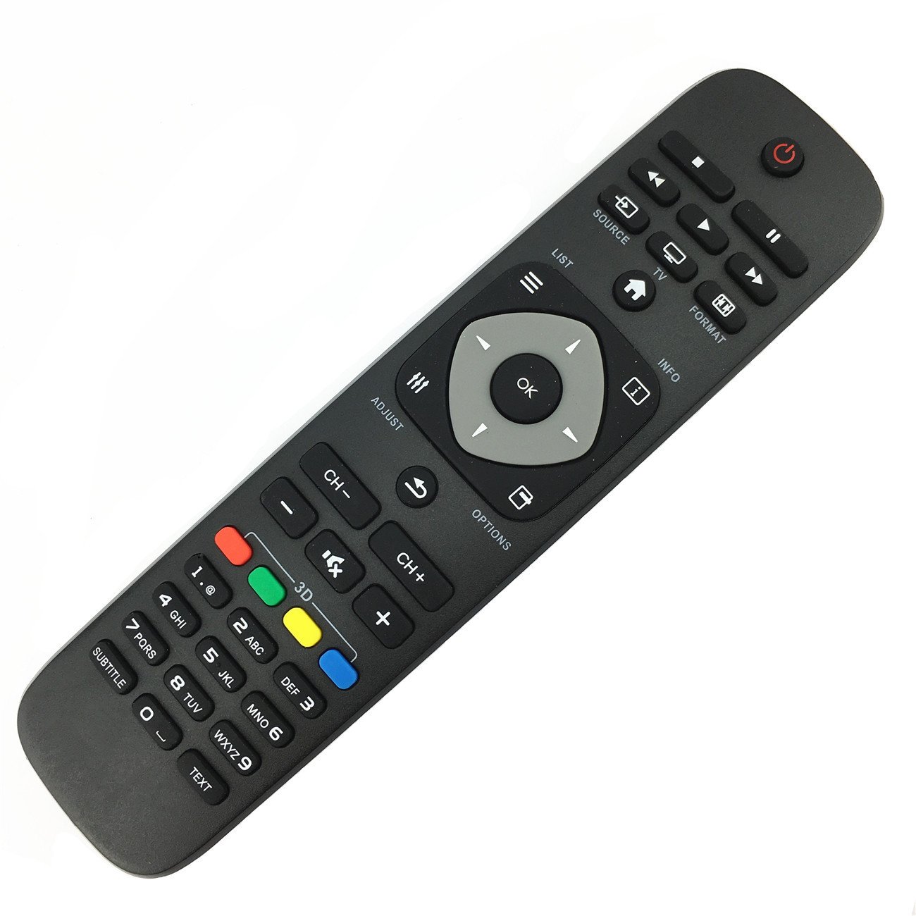 HUAYU L1125 TV Remote Control for Philips L1125 General URMT39JHG003 ...