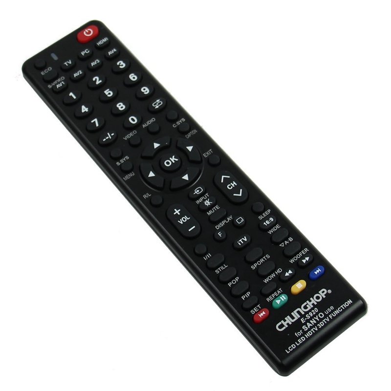 LED LCD HD TV Remote Control for Sanyo E-S920 HDTV English Version