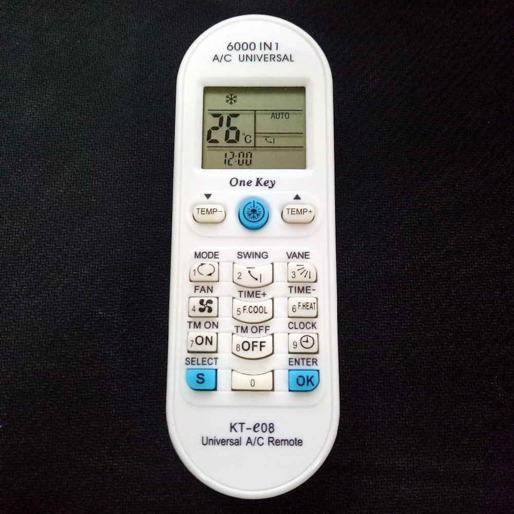 Universal Remote Control Air Conditioner air conditioning For TOSHIBA PANASONIC SANYO FUJITSU KT-e08