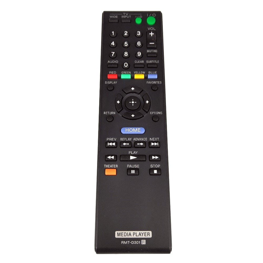 Used WiFi Digital HD Media Player NetFlix Remote RMT-D301 Remote Control For SONY SMP-N100