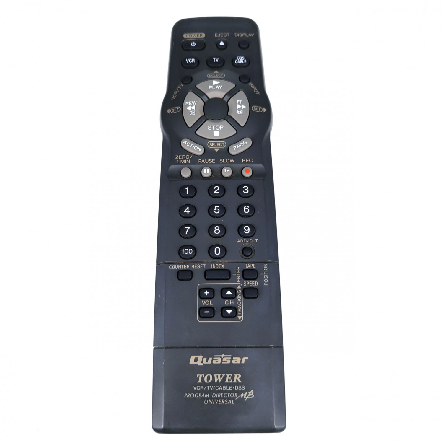 Used Original VSQS1600 Remote Control For Quasar VCR/TV/CBLEDSS VHQ940