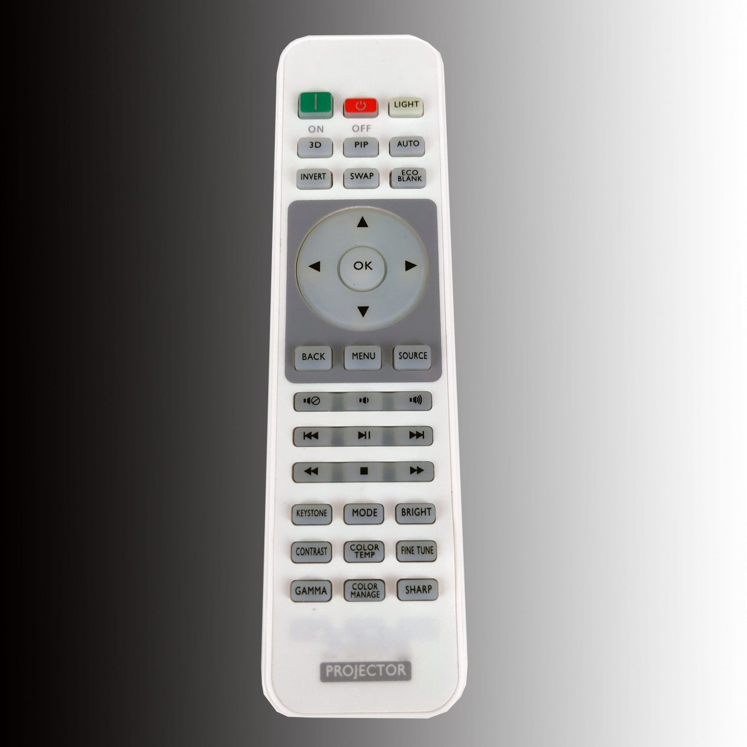 W1080 Replacement Remote Control For BENQ Projector W1050 / W1110