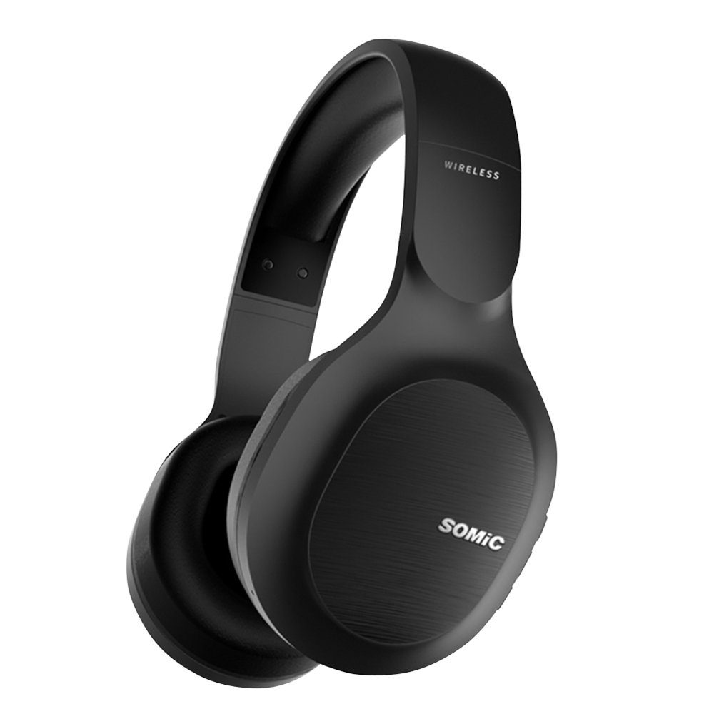 SOMIC MS300 Wireless bluetooth Headphones CVC8.0 Noise Reduction 40MM Drivers AUX-In 1000mAh Adjusta