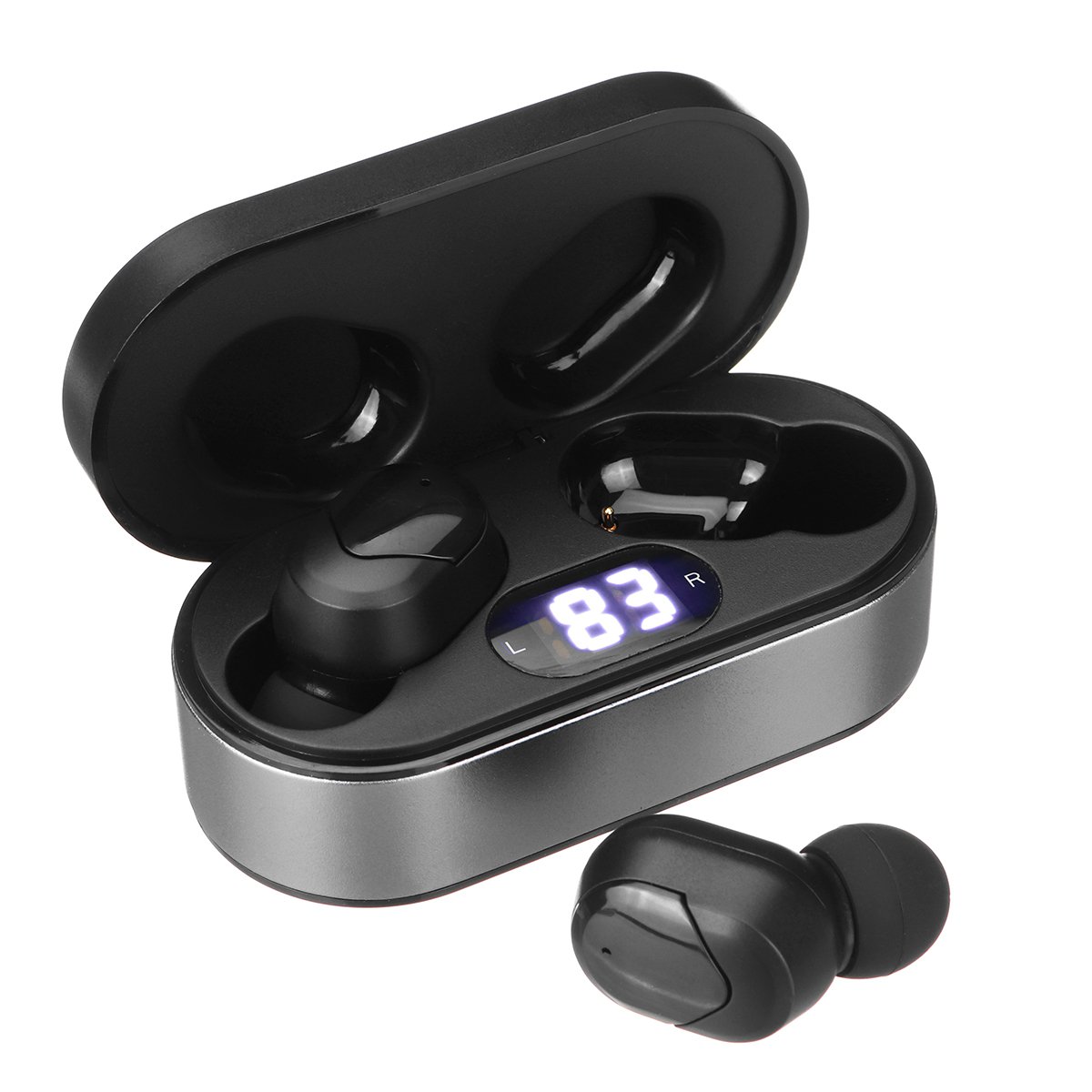 JS1 Wireless Stereo bluetooth 5.0 Digital Display In-Ear Earbuds ...