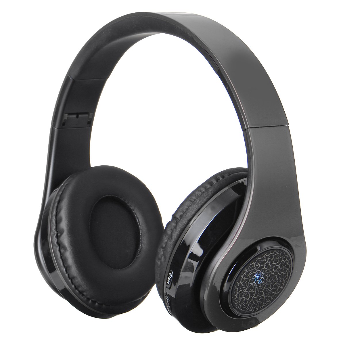 Foldable bluetooth 5.0 LED Colorful Lighting Wireless Gaming Headset Headphone with Adjustable Headb