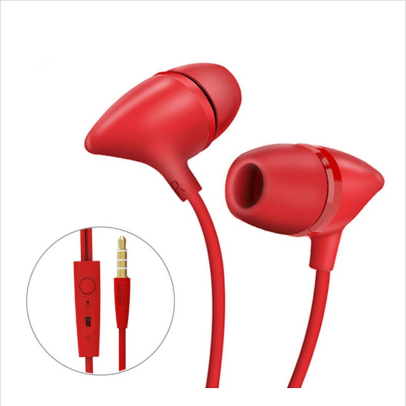 Uiisii C100 In-ear Headphones Bass Stereo 3.5mm Music Earphone With Mic for PC Android