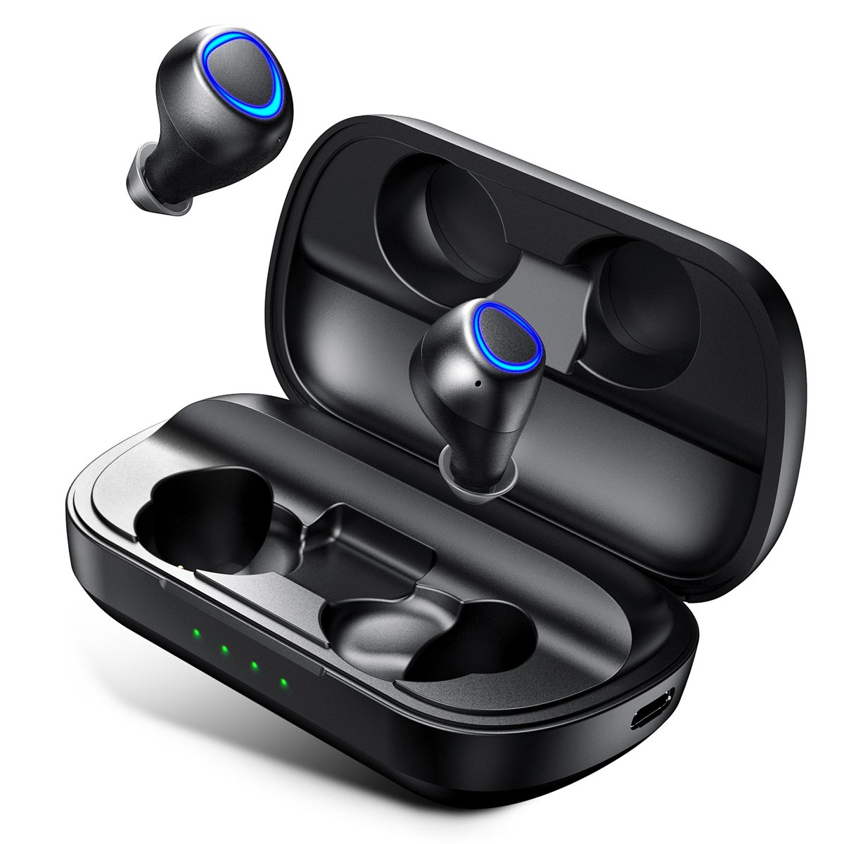 [bluetooth 5.0] ANOMOIBUDS TWS Wireless Earbuds 10W QI Wireless Charging 2600mAH DSP Noise Cancellin