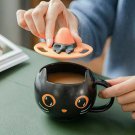 2021 NEW Starbucks Cute Black Cat W/ Witch Cap Lid Coffee Mug Cup Hallowmas Gift