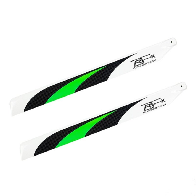 1 Pair RJX 430mm Carbon Fiber Main Blades for T-rex 500 Class 500 RC Helicopter