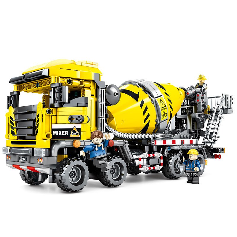 1143PCS Senbo Engineering Vehicle Mixer Sets Educational Blocks Toys