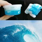 120ML Sea Wave DIY Style Fluffy Slime Light Modeling Polymer Clay No Borax Antistress Toy