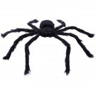 230CM Halloween Giant Spider Black Soft Hairy Scary Spider Toy for Outdoor Yard & Indoor Decoration