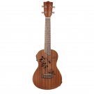24 EQ Acoustic Concert Ukulele Soprano Tenor Mini Electric Guitar String Instruments With Capo Strin