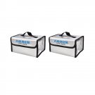 2Pcs ARRIS Fire Retardant LiPo Battery Portable Safety Bag 215*155*115mm