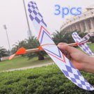 3 PCS Elastic Rubber Band Powered DIY Foam Plane Toy Kit Aircraft Model Educational Toy