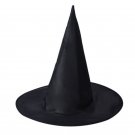 3Pcs Halloween Witch Black Pointy Hat Adult Kids Cosplay 37 x38cm