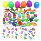 48pcs 6 Kinds of Plastic Simulation Dinosaur Toys Set for Children Games