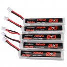 5Pcs URUAV 3.8V 300mAh 70C/140C 1S Lipo Battery PH2.0 Plug for Eachine TRASHCAN Snapper6 7 Mobula7
