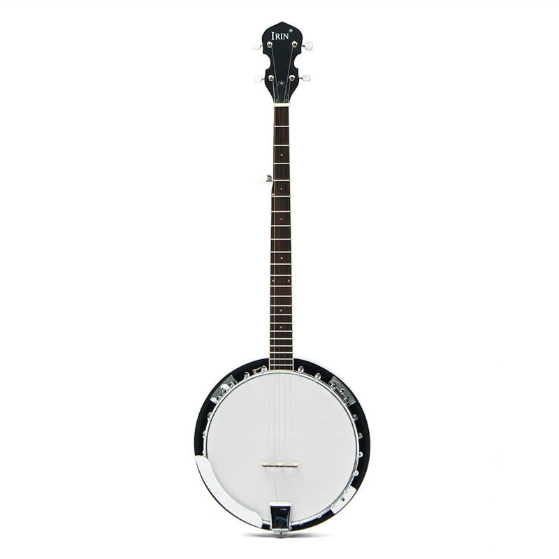 5-String 22 Fret Remo Bluegrass Banjo Guitar Mahogany Wood Traditional Western Ukulele