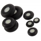 5X 63.5MM Rubber Wheel For RC Airplane And DIY Robot Tires
